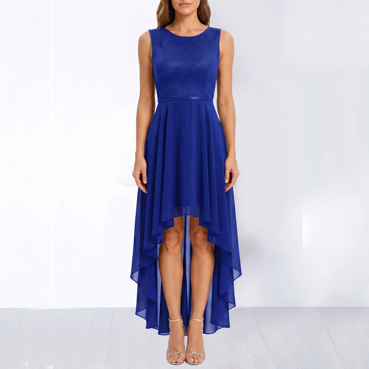 Women's High Low Dress - Fit and Flare for Wedding Guest