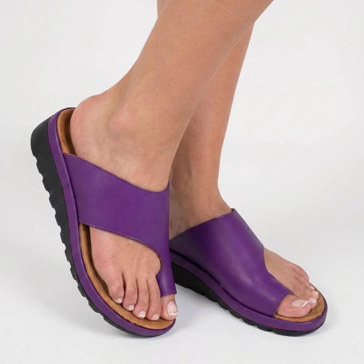 Women's Toe Loop Sandals - Platform Slides for Summer