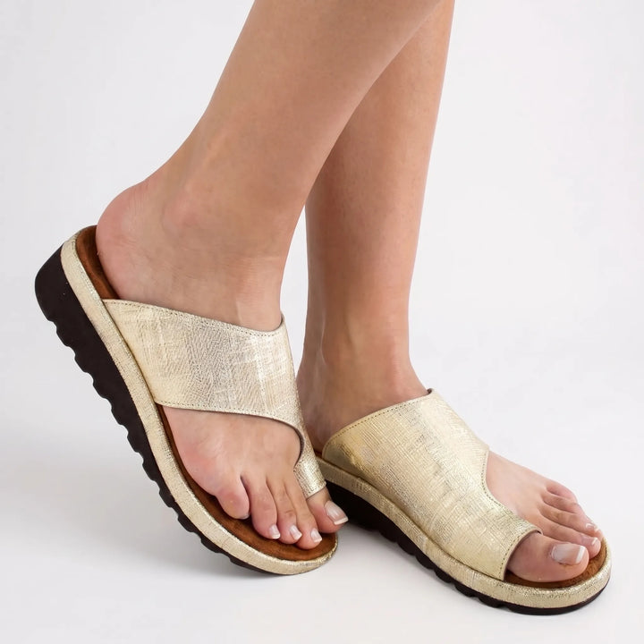 Women's Toe Loop Sandals - Platform Slides for Summer