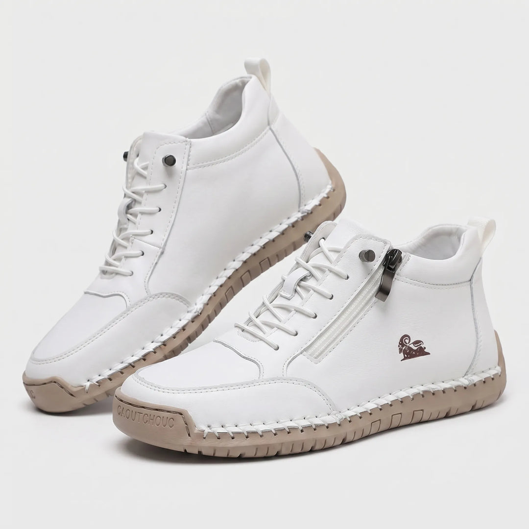 Women's Zip Up Walking Sneakers - Casual Shoes for Summer