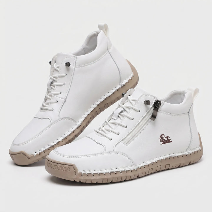 Women's Zip Up Walking Sneakers - Casual Shoes for Summer