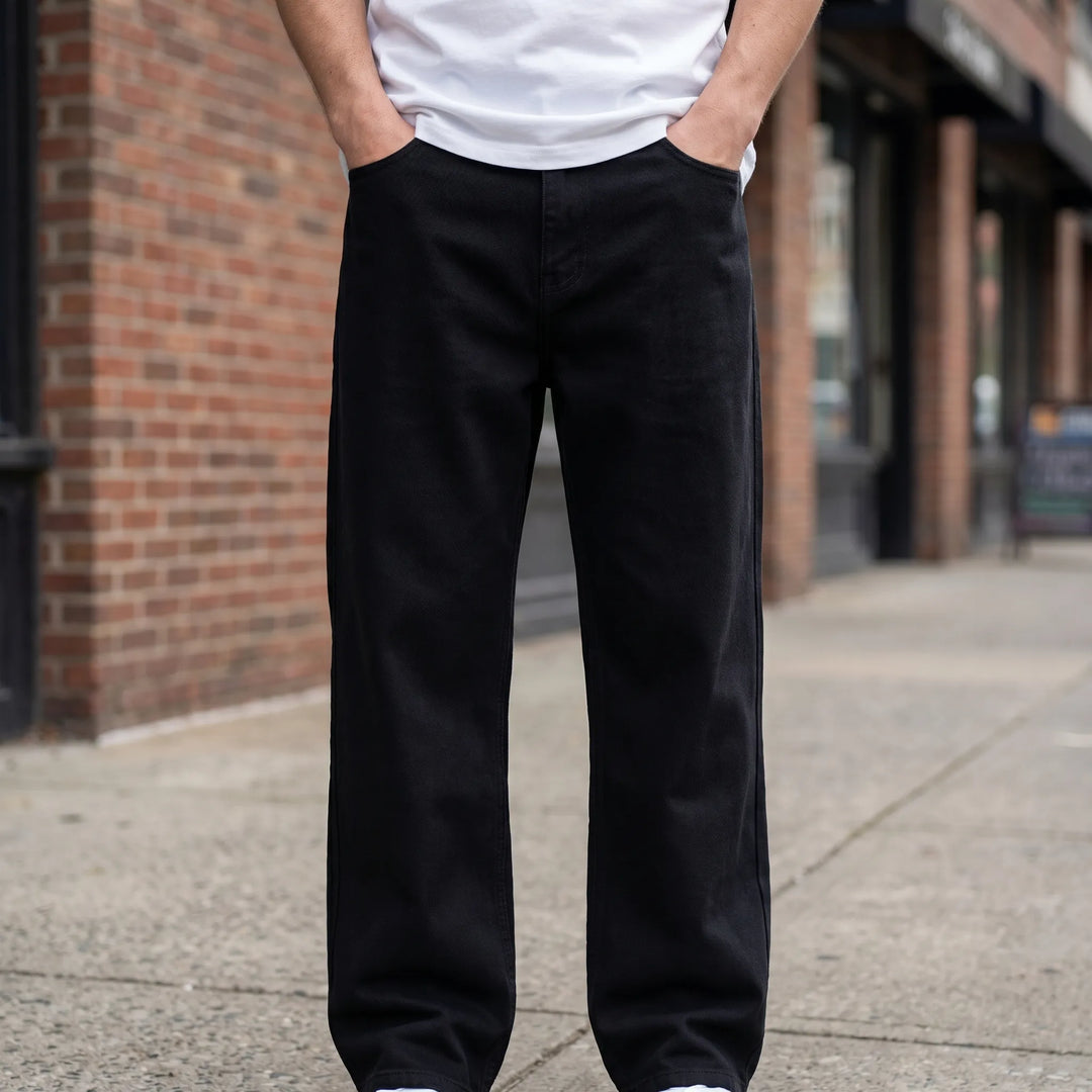 Men's Loose Fit Straight Jeans - Relaxed Denim
