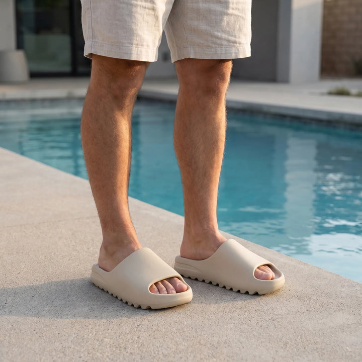 Men's Casual Slide Sandals - Open Toe for Summer