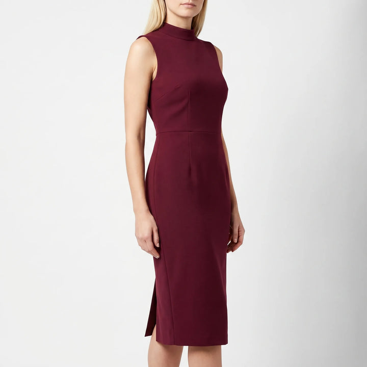 Women's Sheath Midi Dress - Sleeveless Bodycon for Work