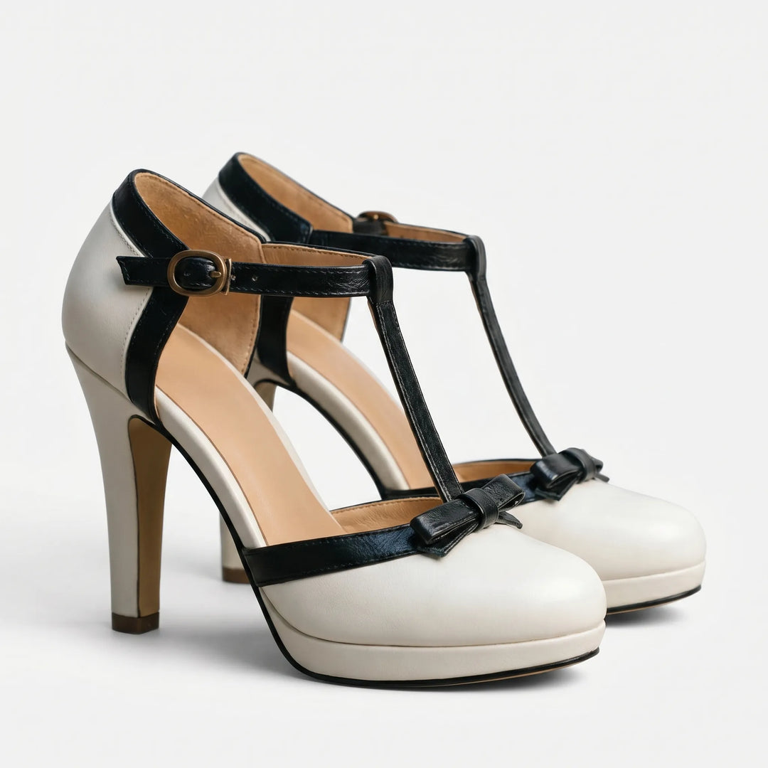 Women's T Strap Platform High Heels - Closed Toe for Occasion