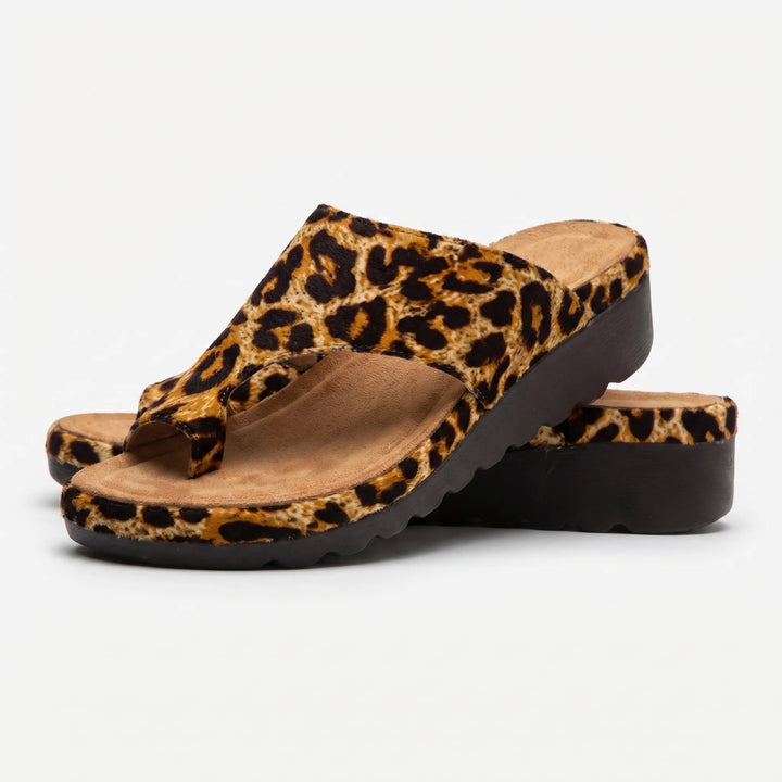 Women's Toe Loop Sandals - Platform Slides for Summer