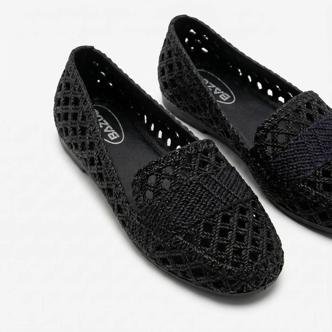 Women's Casual Slip On Flats - Breathable Cutout for Summer