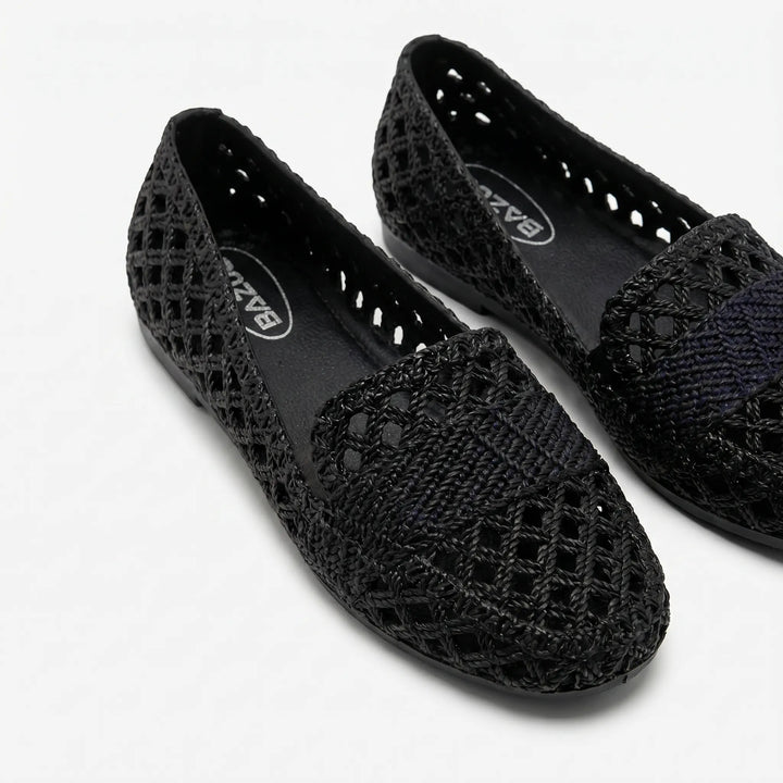 Women's Casual Slip On Flats - Breathable Cutout for Summer