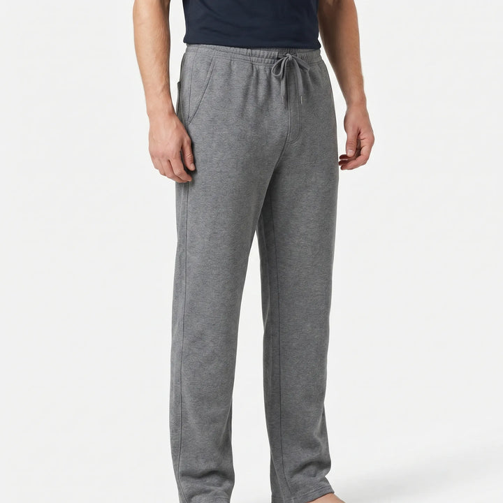 Men's Drawstring Pants - Straight Leg with Elastic Waist
