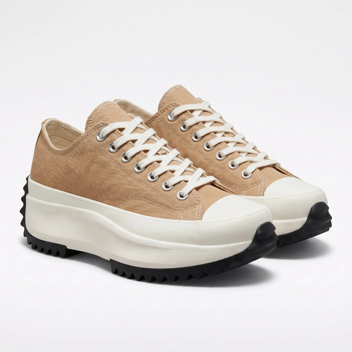 Women's Platform Sneakers - Lace Up with Chunky Sole