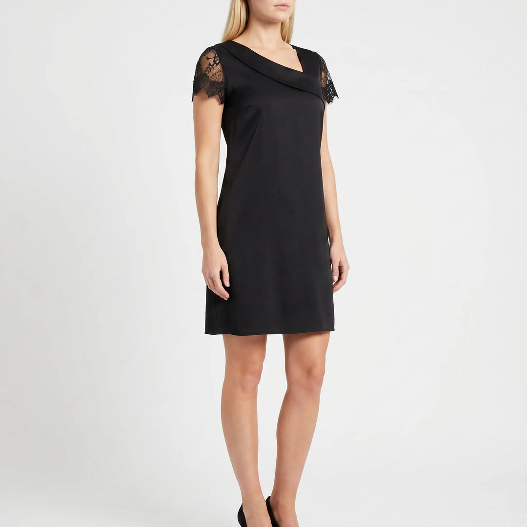 Women's Lace Detail Mini Dress - Elegant Summer Party