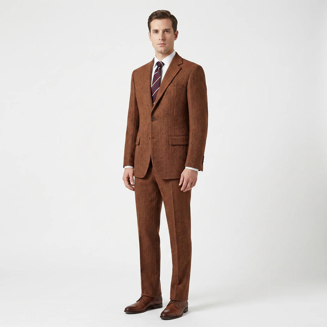 Men's Slim Fit 2 Piece Suit - Tailored Blazer and Pants for Work
