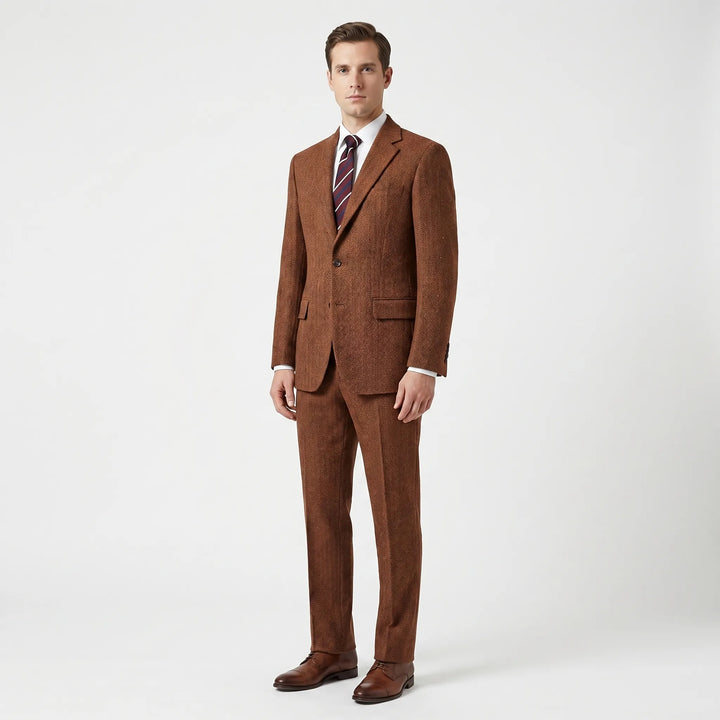 Men's Slim Fit 2 Piece Suit - Tailored Blazer and Pants for Work