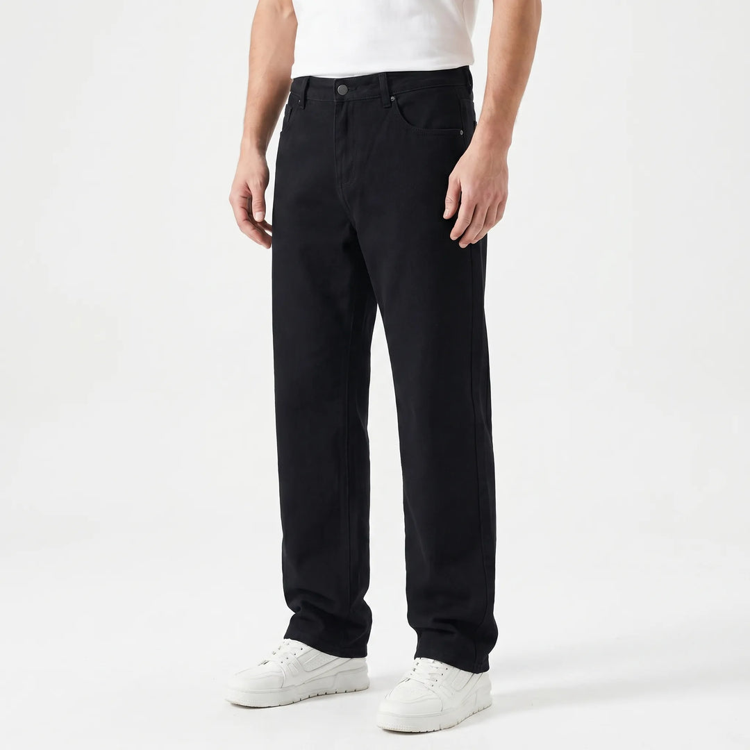Men's Loose Fit Straight Jeans - Relaxed Denim