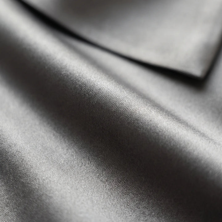 Women's Satin V Neck Blouse - Collared with Long Sleeve for Work