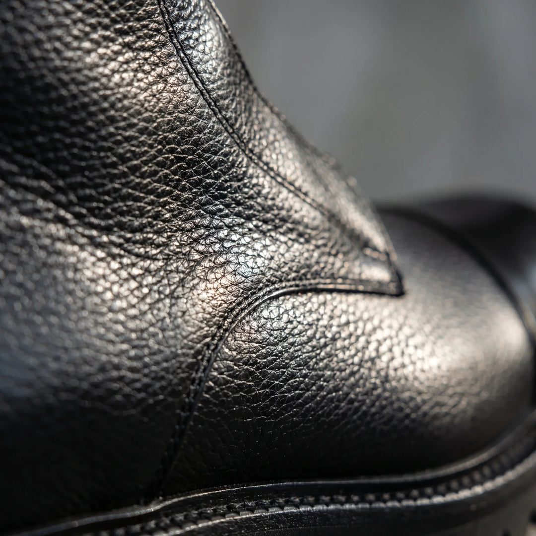 Women's Leather Ankle Boots - Lace Up with Pointed Toe