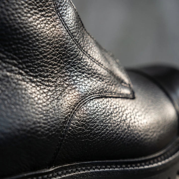 Women's Leather Ankle Boots - Lace Up with Pointed Toe