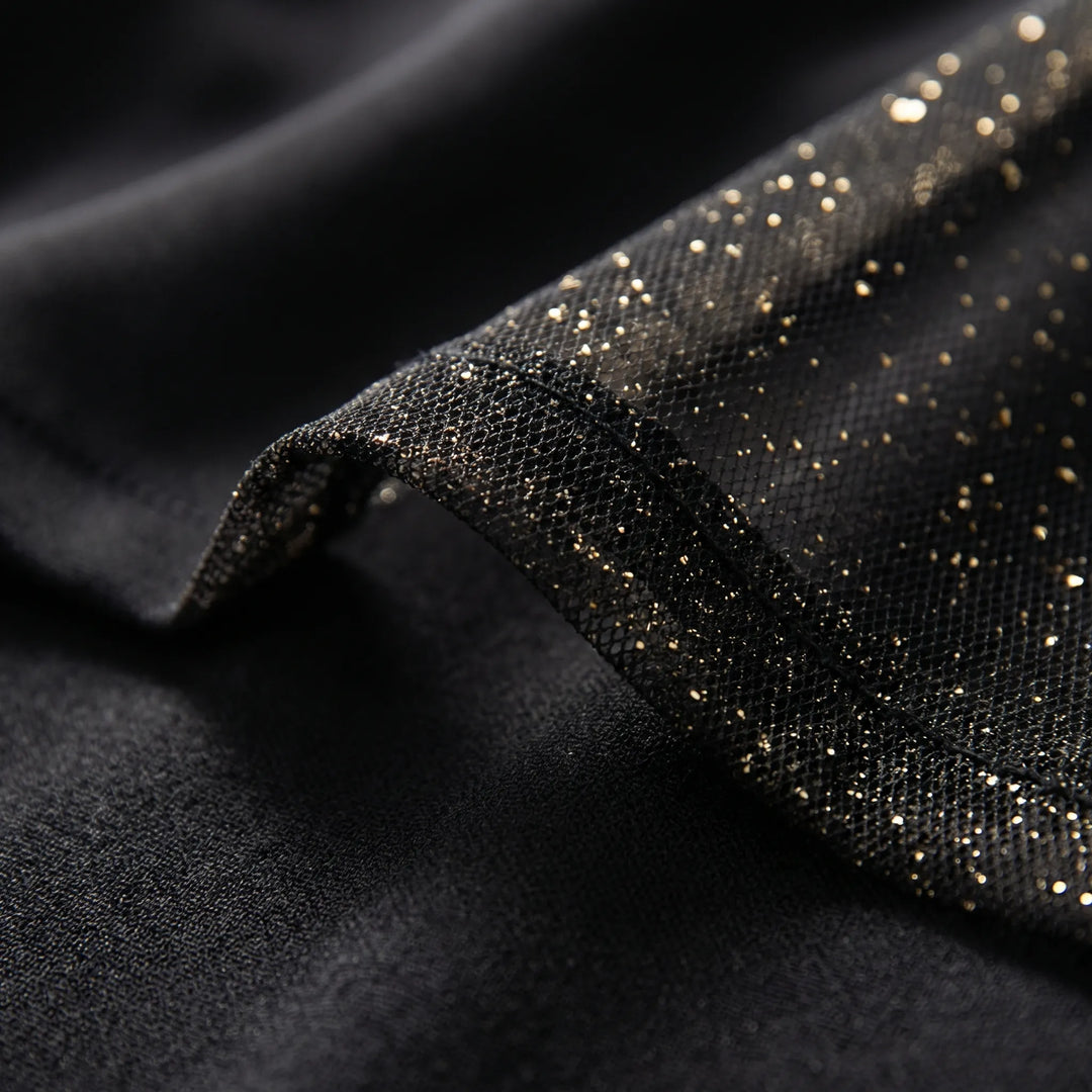 Women's Sequin V Neck Mini Dress - Shimmer Evening Night Out