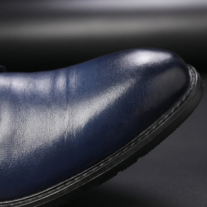 Men's Oxford Lace Up Shoes - Pointed Toe with Brogue for Work