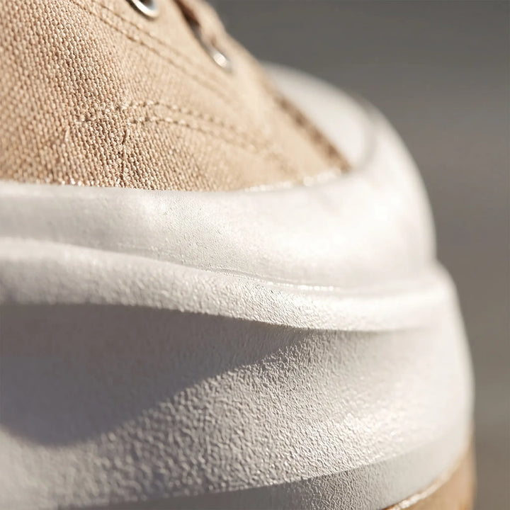 Women's Platform Sneakers - Lace Up with Chunky Sole