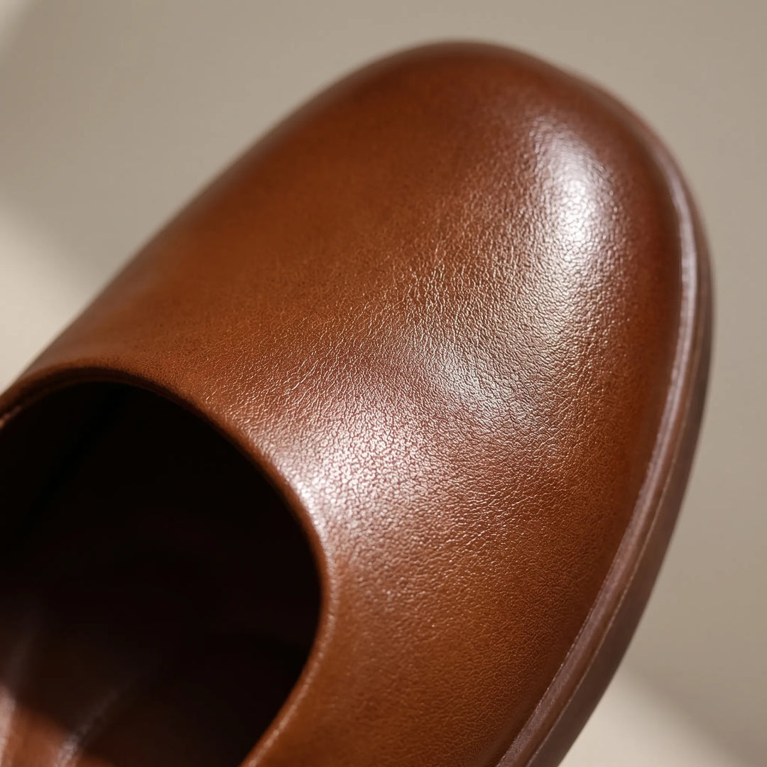 Women's Mary Jane Shoes - Round Toe with Buckle Strap