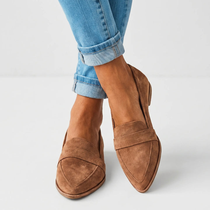 Women's Pointed Toe Loafers - Casual Slip On for Summer