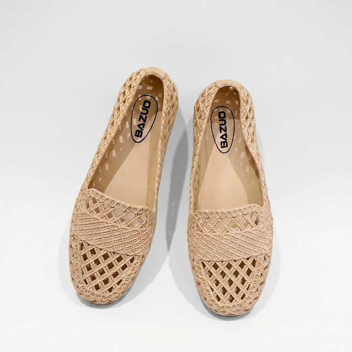 Women's Casual Slip On Flats - Breathable Cutout for Summer