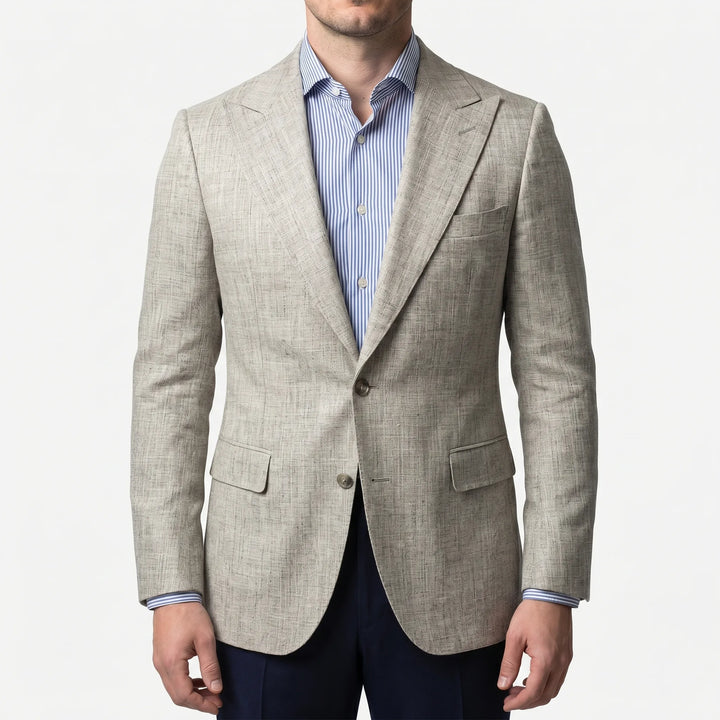 Men's Textured Blazer - Slim Fit with Two Button for Work