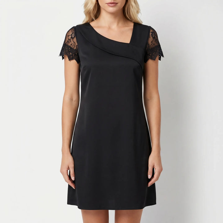 Women's Lace Detail Mini Dress - Elegant Summer Party