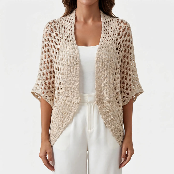 Women's Crochet Cardigan - Boho Summer Shrug