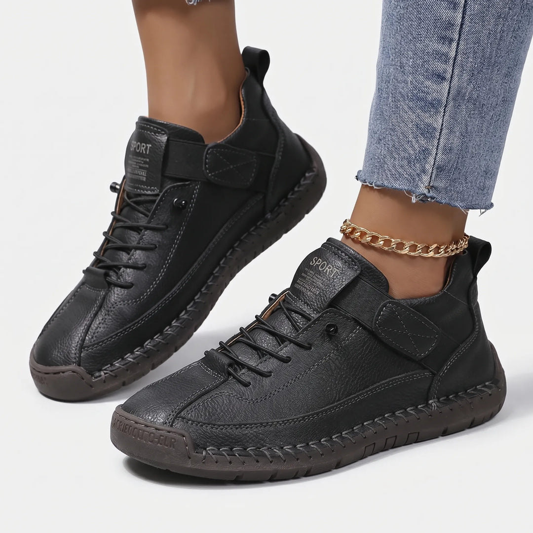 Women's Lace Up Walking Sneakers - Casual Shoes for Summer