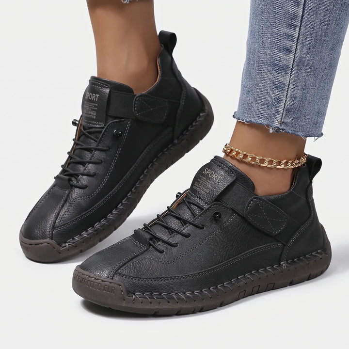 Women's Lace Up Walking Sneakers - Casual Shoes for Summer