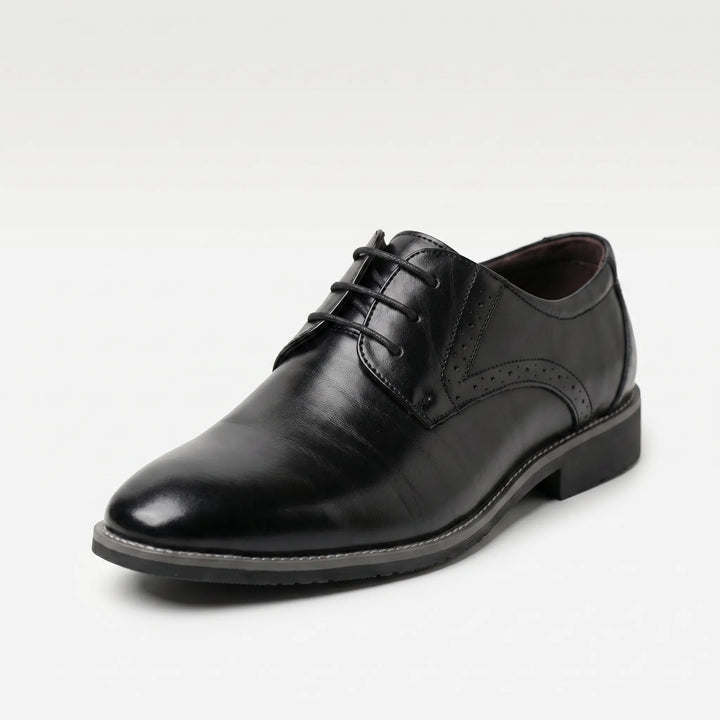 Men's Oxford Lace Up Shoes - Pointed Toe with Brogue for Work