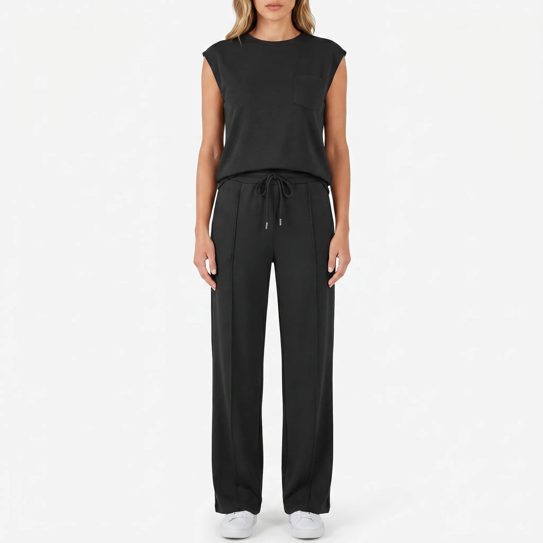 Women's Top and Pants Set - 2 Piece Casual Outfit for Summer