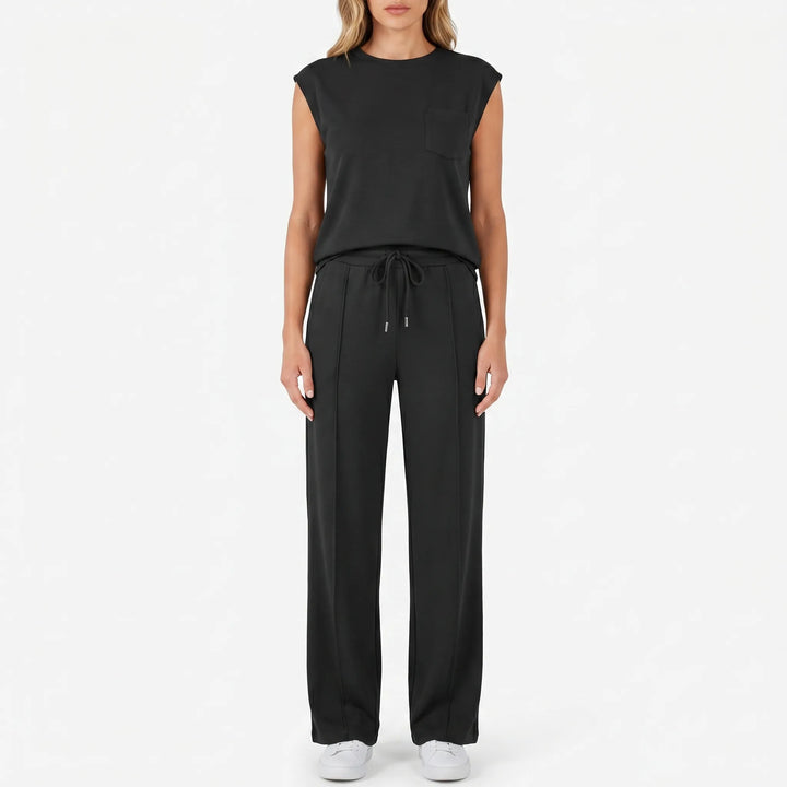 Women's Top and Pants Set - 2 Piece Casual Outfit for Summer