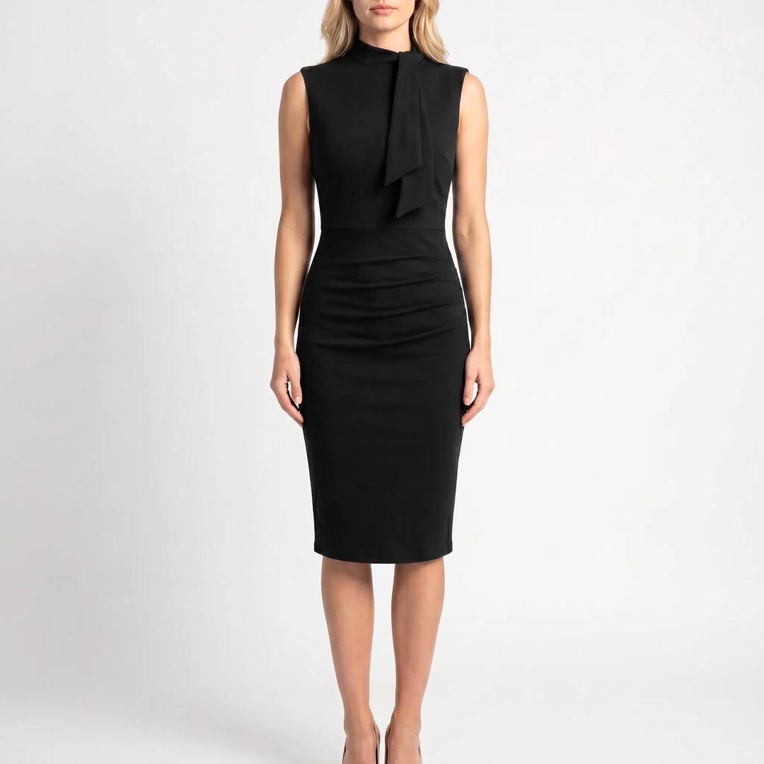 Women's Bodycon Midi Dress - Sleeveless for Work