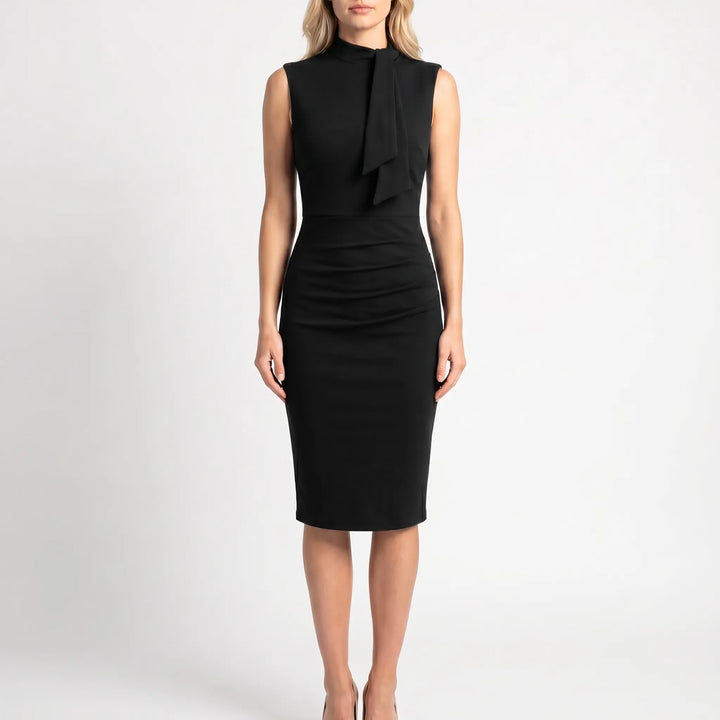 Women's Bodycon Midi Dress - Sleeveless for Work