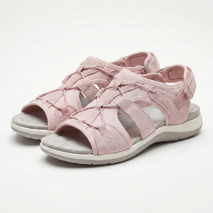 Women's Sport Sandals - Open Toe with Velcro Ankle Strap