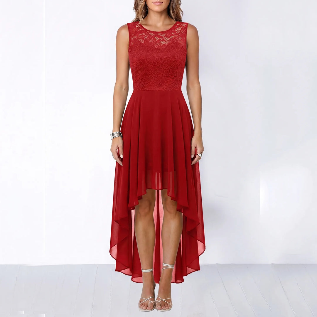 Women's High Low Dress - Fit and Flare for Wedding Guest