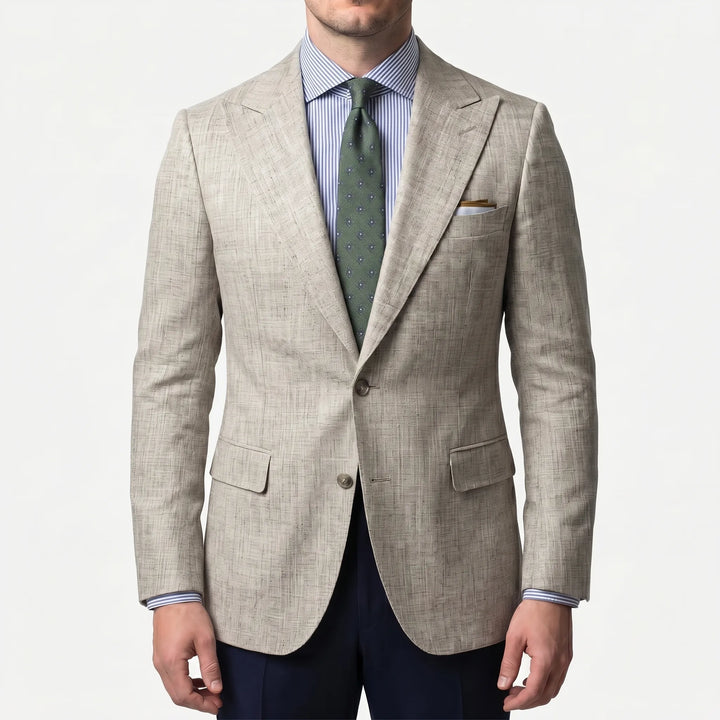 Men's Textured Blazer - Slim Fit with Two Button for Work