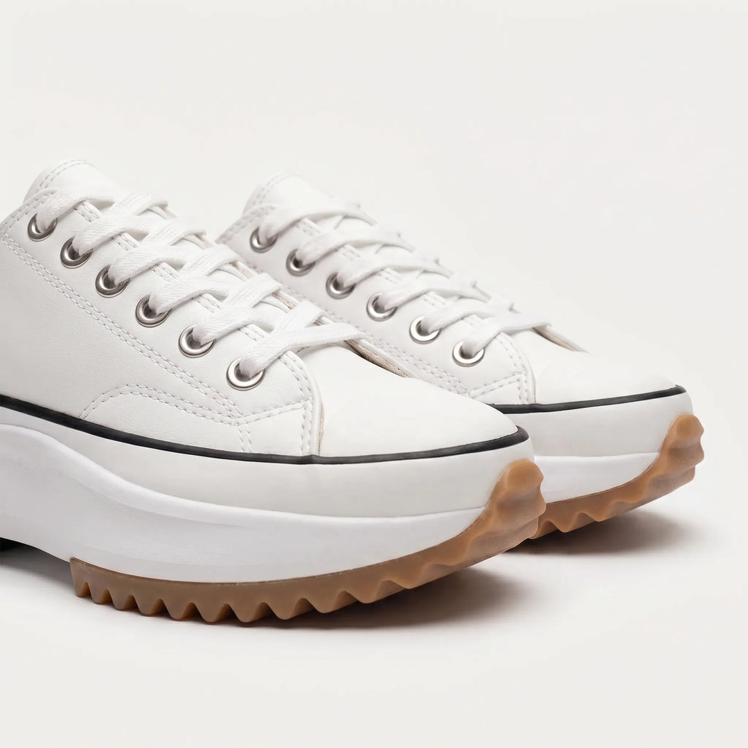 Women's Platform Sneakers - Lace Up with Chunky Sole