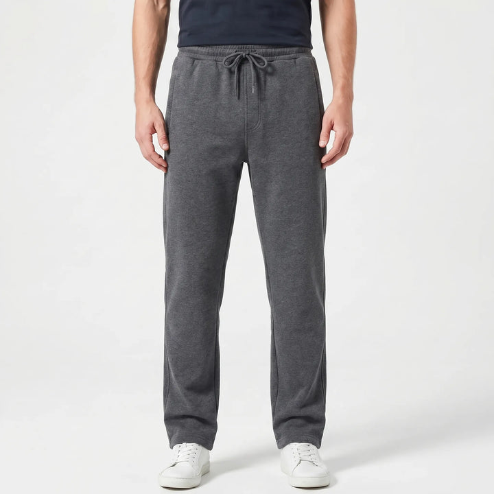 Men's Drawstring Pants - Straight Leg with Elastic Waist