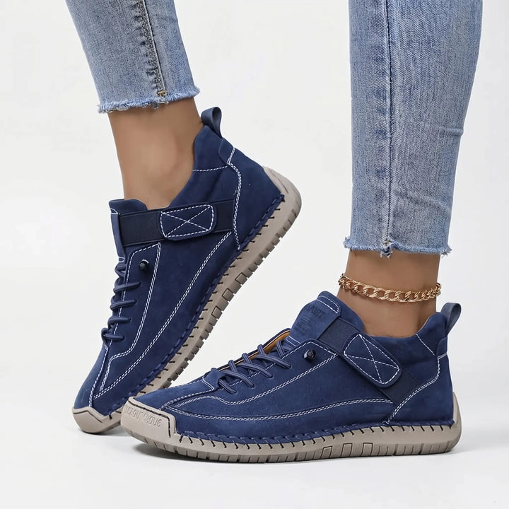 Women's Lace Up Walking Sneakers - Casual Shoes for Summer