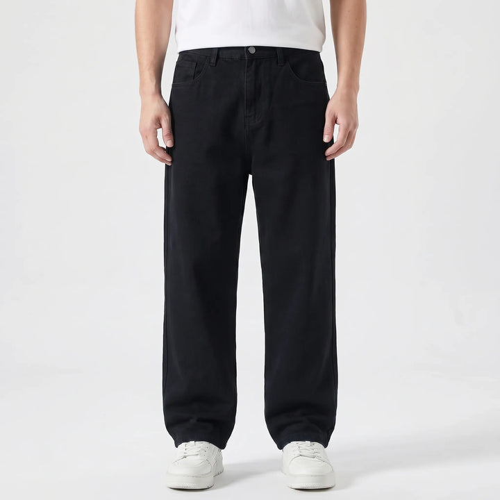 Men's Loose Fit Straight Jeans - Relaxed Denim