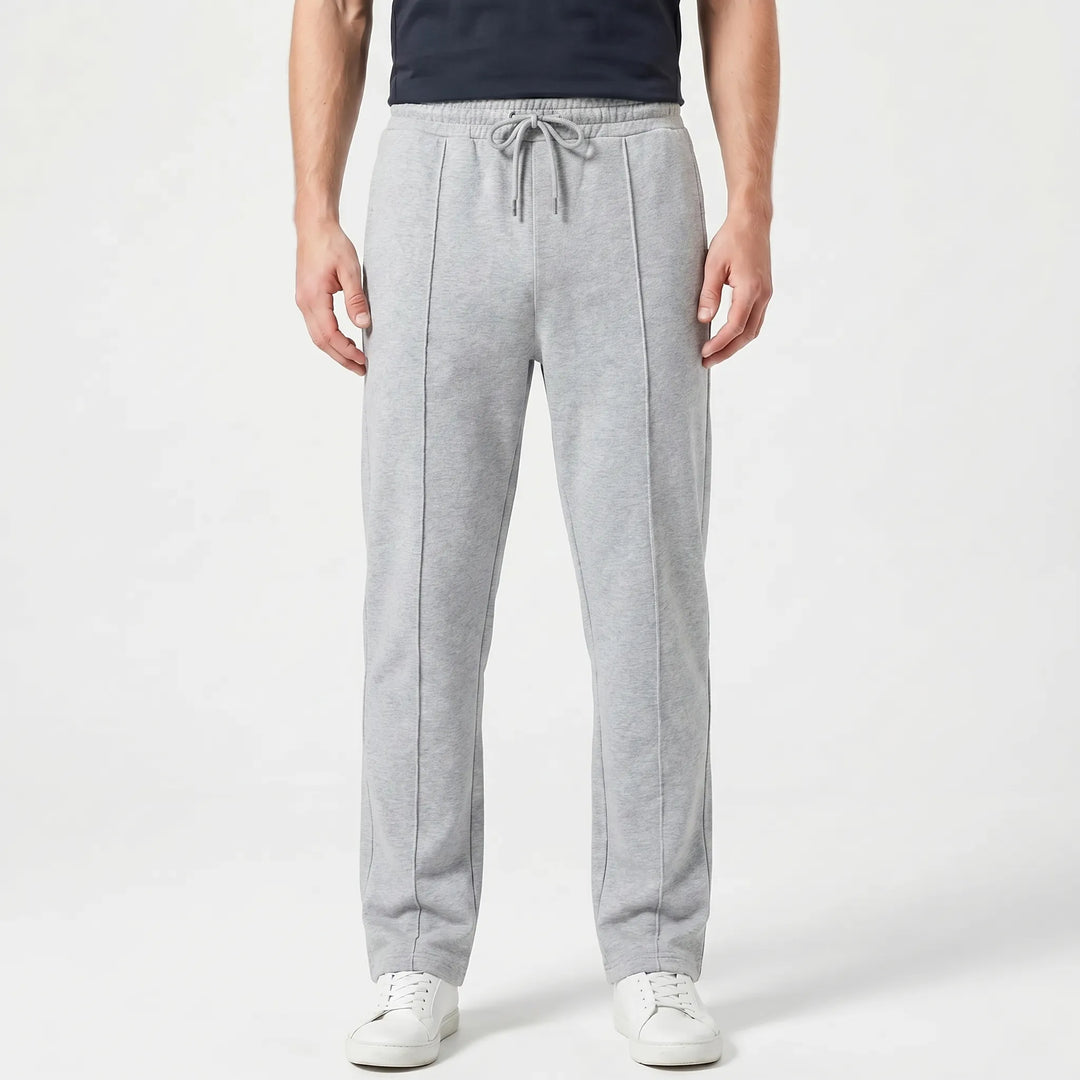 Men's Drawstring Pants - Straight Leg with Elastic Waist