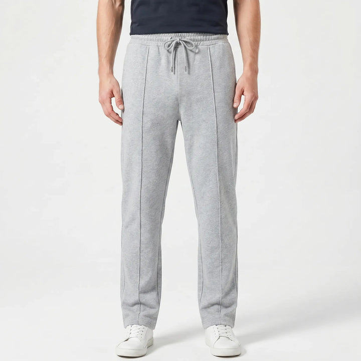 Men's Drawstring Pants - Straight Leg with Elastic Waist