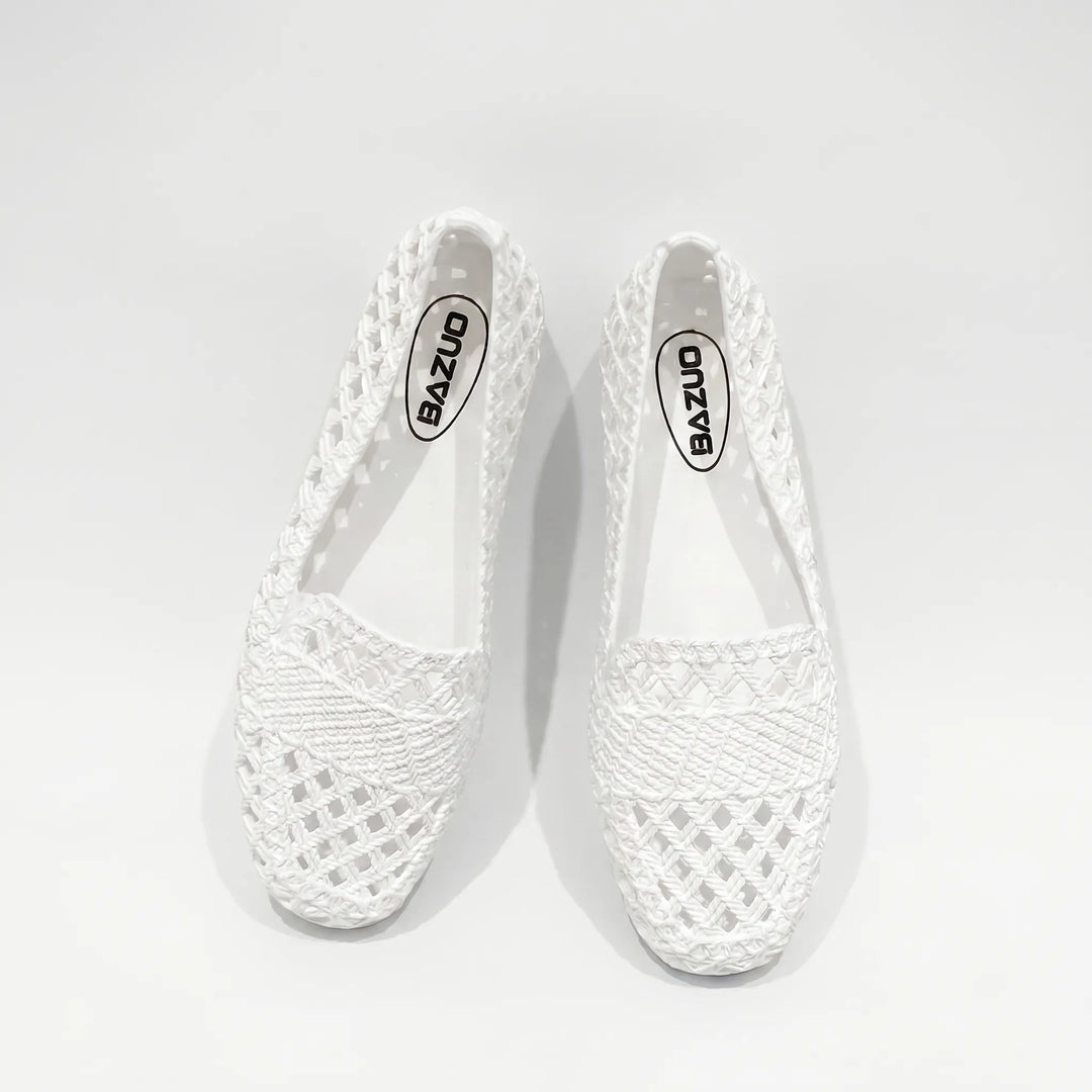 Women's Casual Slip On Flats - Breathable Cutout for Summer