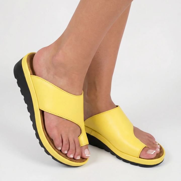 Women's Toe Loop Sandals - Platform Slides for Summer
