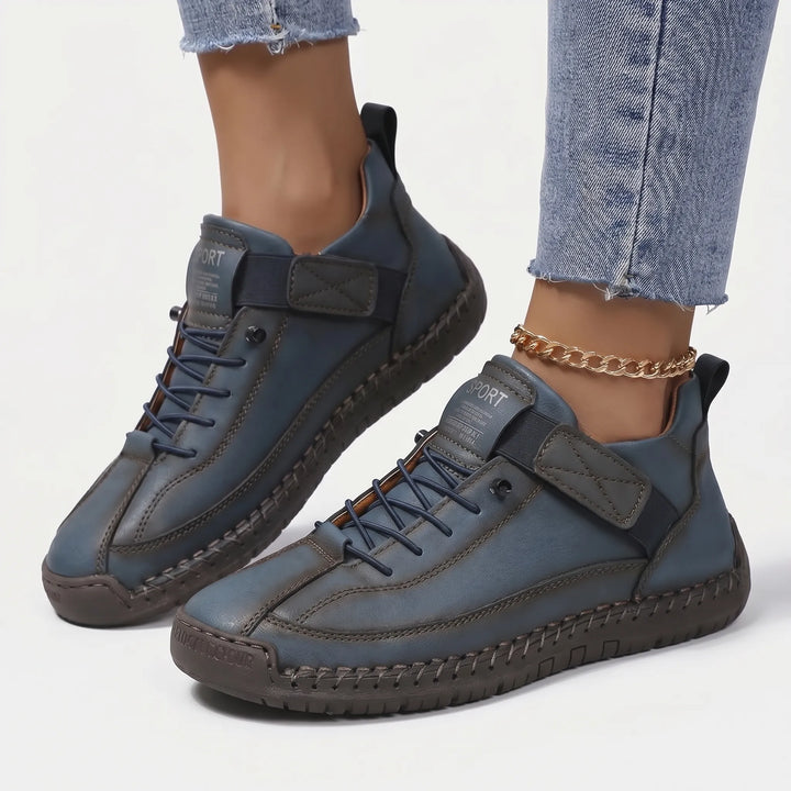 Women's Lace Up Walking Sneakers - Casual Shoes for Summer