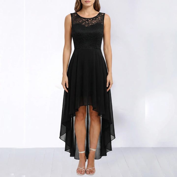 Women's High Low Dress - Fit and Flare for Wedding Guest